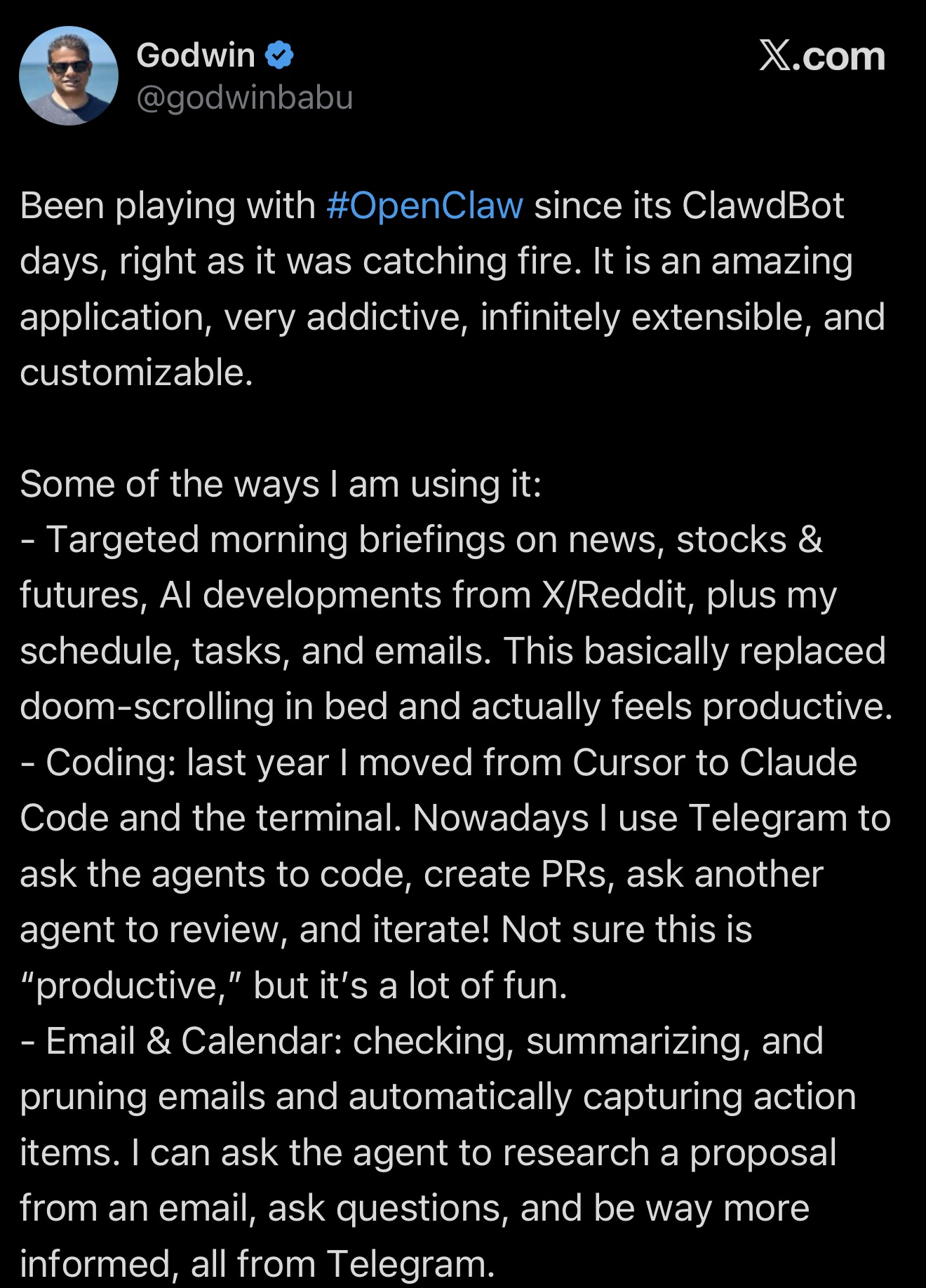OpenClaw user
